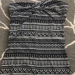 H&M Pattern Tube Top